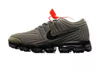 nike air vapormax flyknit fashion sneakers olive green